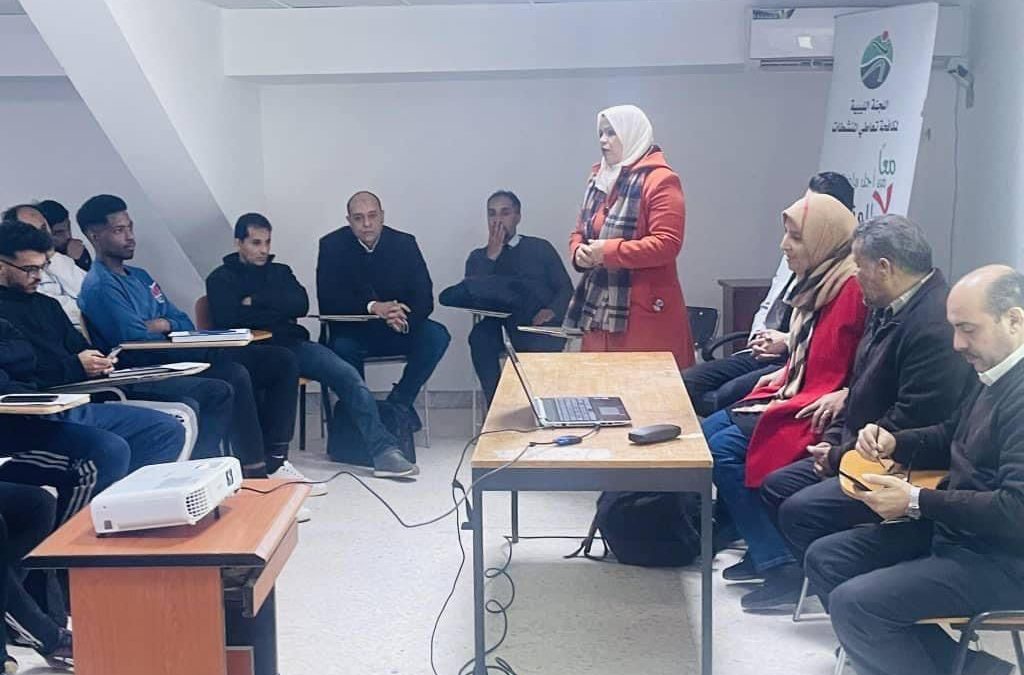 فريق التوعية والتثقيف ينظم محاضرة عن تعاطي المنشطات لطلبة كلية التربية البدنية