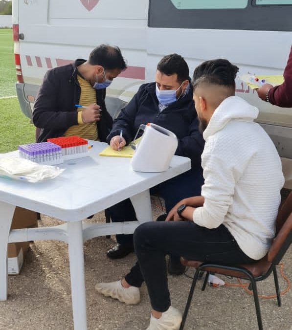 كلية التربية البدنية تنظم حملة التبرع بالدم