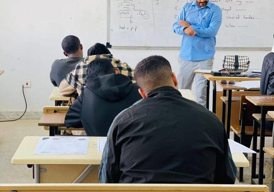 استمرار الامتحانات النهائية بكلية التربية البدنية وعلوم الرياضة بجامعة بنغازي